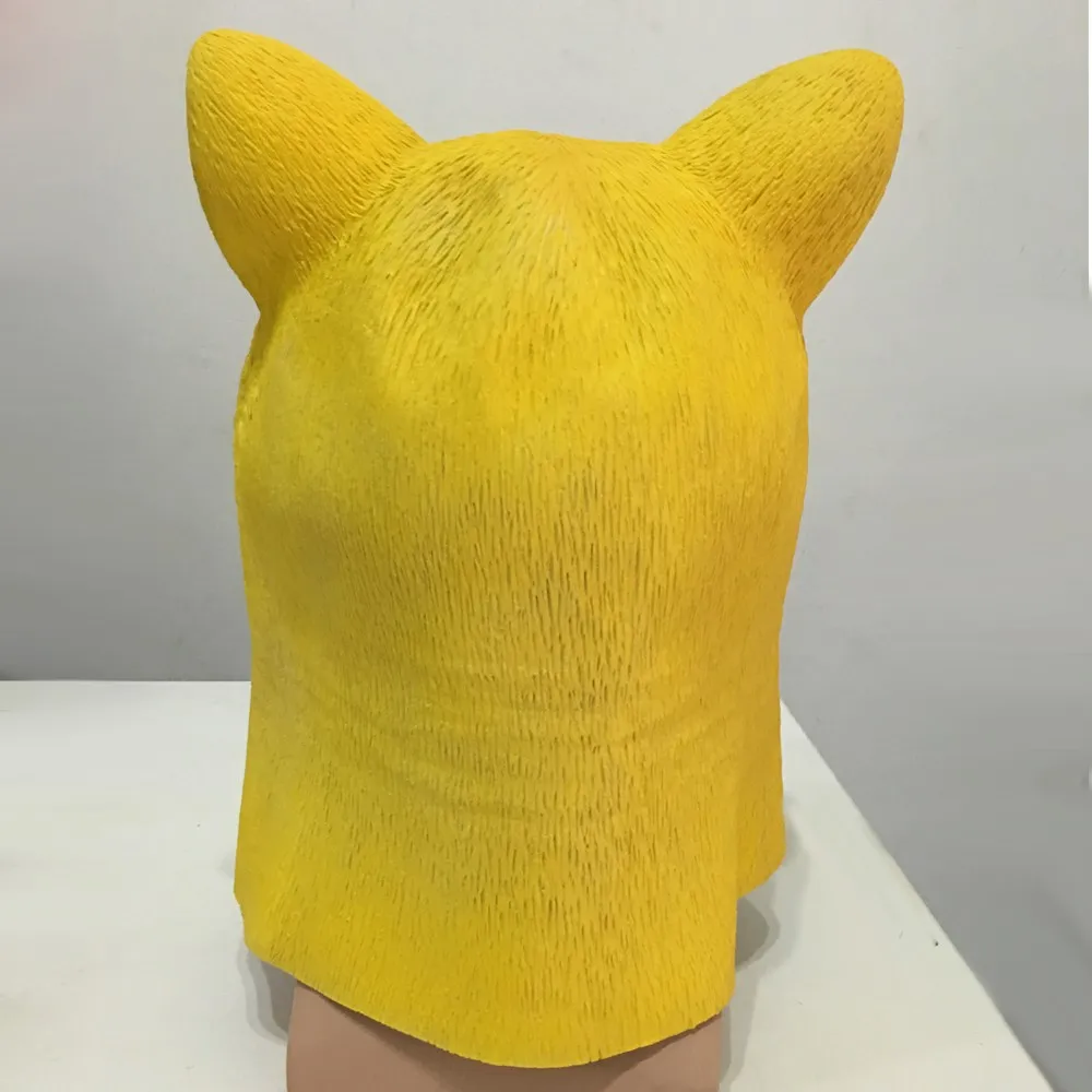 Funny Doge Dog Masquerade Masks Deluxe Novelty Halloween Costume Party Rubber Latex Animal Dog Head Movie Mask7