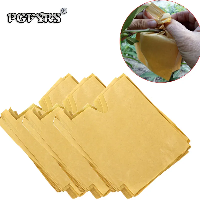 

Wholesale Fruit protection bag Wood pulp paper peach apple pear bagging Agriculture orchard Pest Control/anti-bird/pollution new