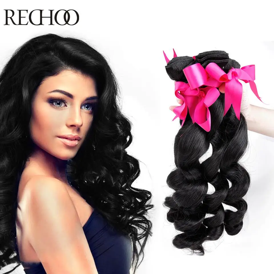 Loose Wave Human Hair Weave Unprocessed Peruvian Wavy Hair Best