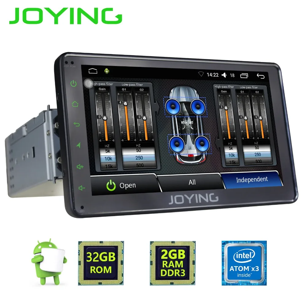 7"JOYING 2GB+32GB Single 1 DIN Android 6.0 GPS Navigation Universal Car ...