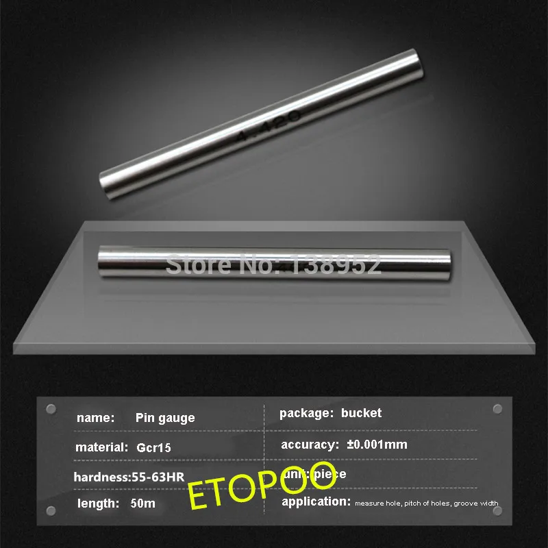 size pin gauge (4) 