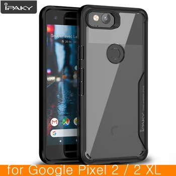 Чехол для Google Pixel 2, оригинальный IPAKY Pixel 2 XL, силиконовый акриловый Гибридный противоударный Прозрачный чехол для Google Pixel 2 XL, чехол