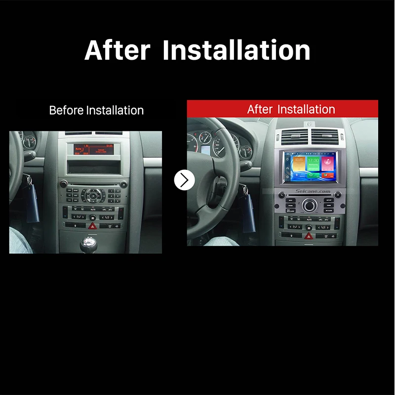 Flash Deal Seicane Android 8.0 7"1Din Car Radio Stereo GPS Navigation Multimedia Player For Peugeot 407 2004 2005 2006 2007 2008 2009 2010 5