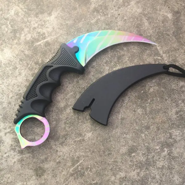 Горячее предложение! Распродажа! Ручной охотничий нож Karambit CS GO, никогда не выцветает, для борьбы с ударом, для выживания, тактический нож, коготь, походные ножи, инструменты