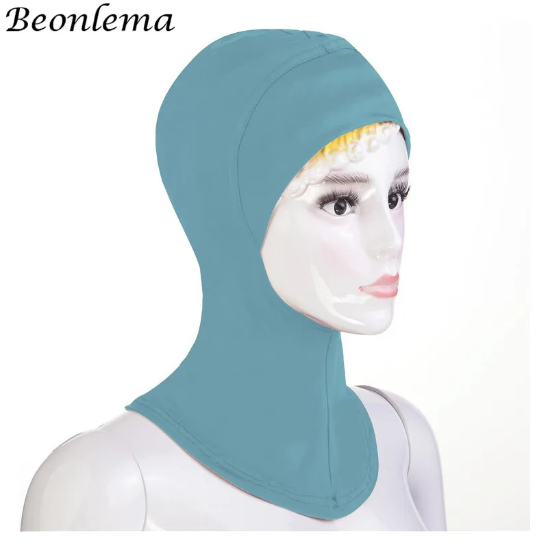 

Beonlema Muslim Hijabs Bonnet Vrious Color Inner Turban Hidjab turbante Women Girl Islamic Hijab Head Wrap Modal Headcarf