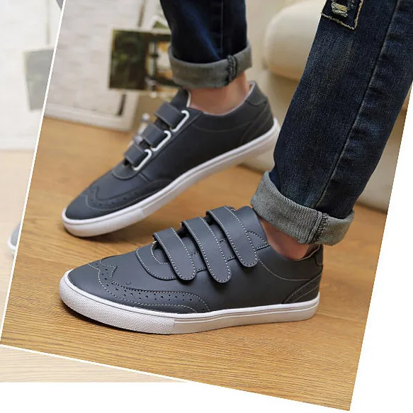 mens casual velcro shoes