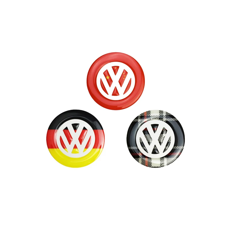 Auto Flag Styling Badge Steering Wheel Emblem stickers For Volkswagen