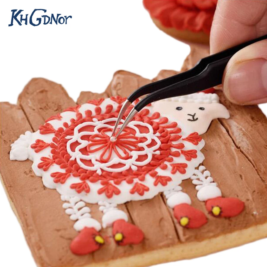Пинцет из нержавеющей стали антистатический пинцет для выпечки|baking accessories|cake