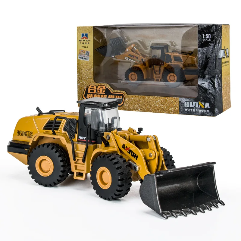 

Vehicles Model Diecast Boys Toys 1:50 Alloy Mechanical Loader Engineering Vehicle Excavator Car Truck Gifts Kids Toy