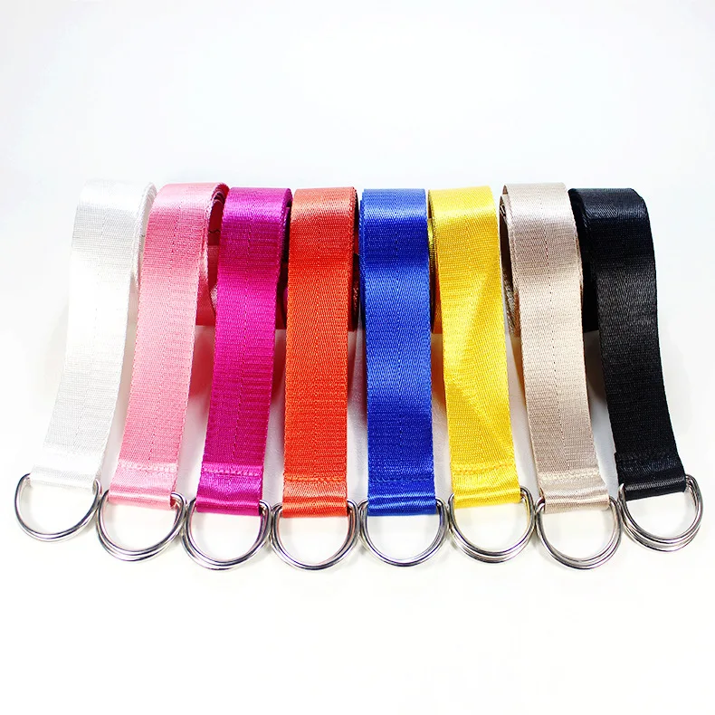 

Solid Color Fashion Unisex Canvas Belt Fabric Webbing Waist Casual D Ring Plain Canvas Belts Waistband Accessories