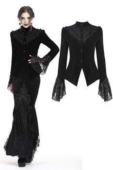 

Darkinlove Women Gothic Black Short Jackets and Coats Steampunk Vintage Lace Jacket Evenin Party Women Formal Jacket