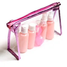 9Pcs/set  50ML Transparent Cosmetics Bottles Portable Travel Makeup Cream Pressed Perfume Clear Spray Refillable Bottles