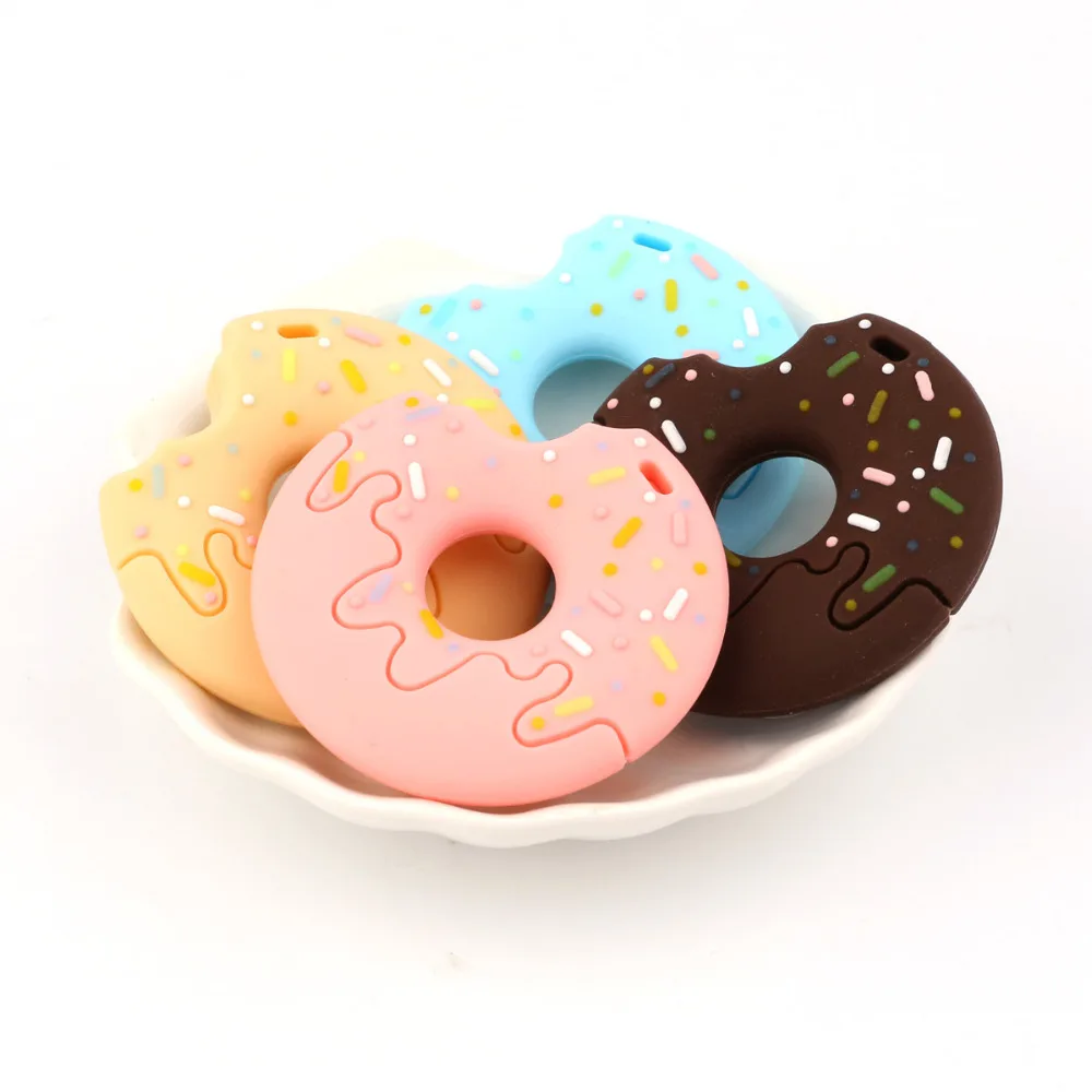 

TYRY.HU New Candy Cookies Silicone Baby Chewable Teething Baby Teethers Care Pendant Food Grade Silicone Soft High Quality