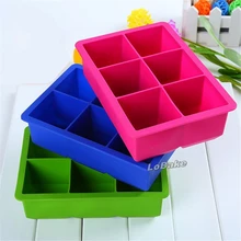 6 полостей без крышки квадратный Cube 4.8*4.8*4.8 см лоток для льда Мороженое Торт Помадка шоколад формы для кухня гаджеты