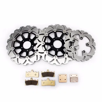 

BIKINGBOY Front Rear Brake Disks Discs Brake Pads kit For SUZUKI GSXR 750 W WR WS 94 95 GSXR 1100 W WP WR WS WT WV 1993-1998