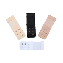 Для женщин, 2 ряда, 3 крючка, удлинитель для бюстгальтера, Дамский бюстгальтер, застежка, удлинение, эластичный на ремешке, расширители, аксессуары