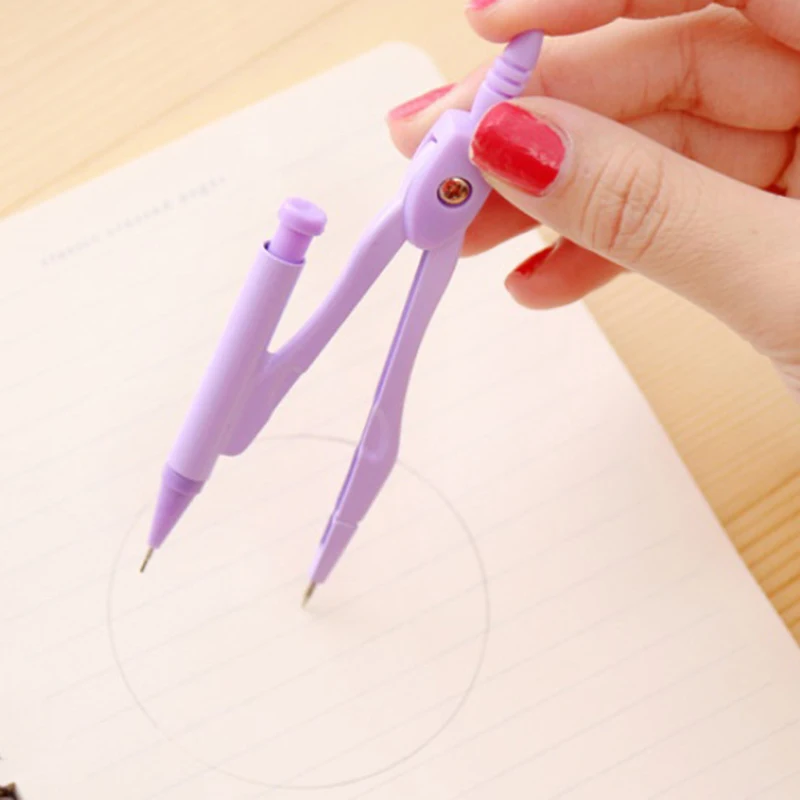 

7 Pcs/Set Classic Simple Compass Ruler Set Fresh Children's Student Study Stationery Drawing Measurement Stationery Set