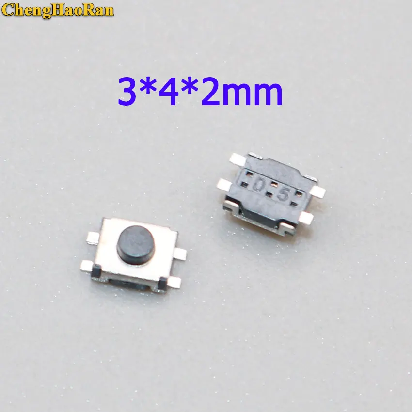 Четырехконтактный переключатель ChengHaoRan 3*4*2 3x4x2 SMD 4 фута мм | Обустройство дома