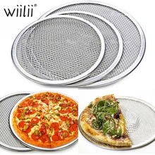 Антипригарная форма для пиццы, противень для выпечки, металлическая сетка, многоразмерные алюминиевые камни для пиццы, кухонные инструменты для приготовления пищи