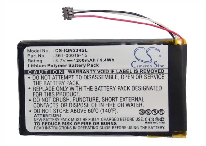Аккумулятор Cameron Sino 1200mah для GARMIN Nulink 2340 2390 361-00019-15 батарей | Мобильные телефоны и