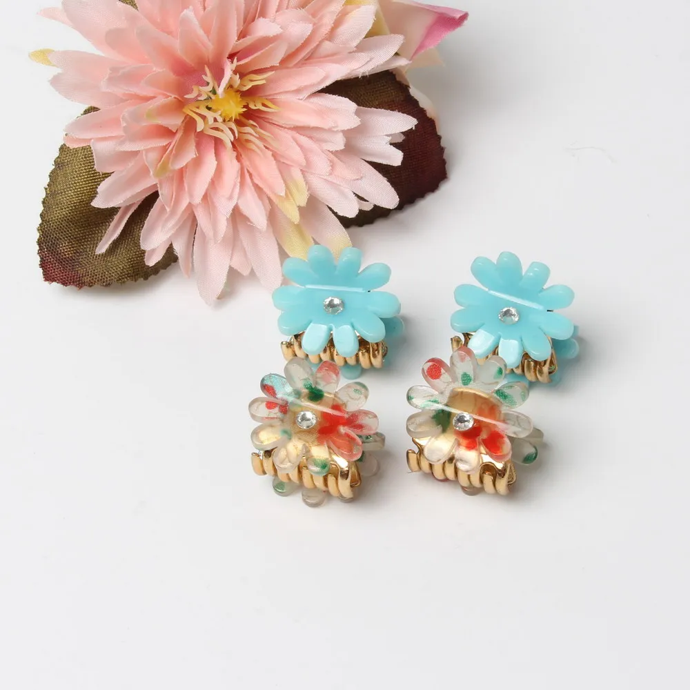 Детский пластиковый мини зажим для волос 2 см|hair clip clamp|small plastic hair clipsfashion accessories |