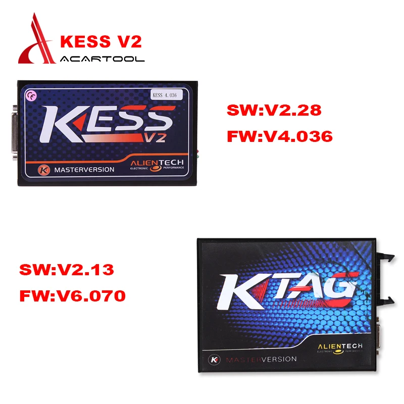 

V2.30 KESS V2 FW V4.036 Master+K-TAG V2.13 KTAG V6.070 OBD2 Manager Tuning Kit No Tokens Limited K TAG Truck Car ECU Programmer