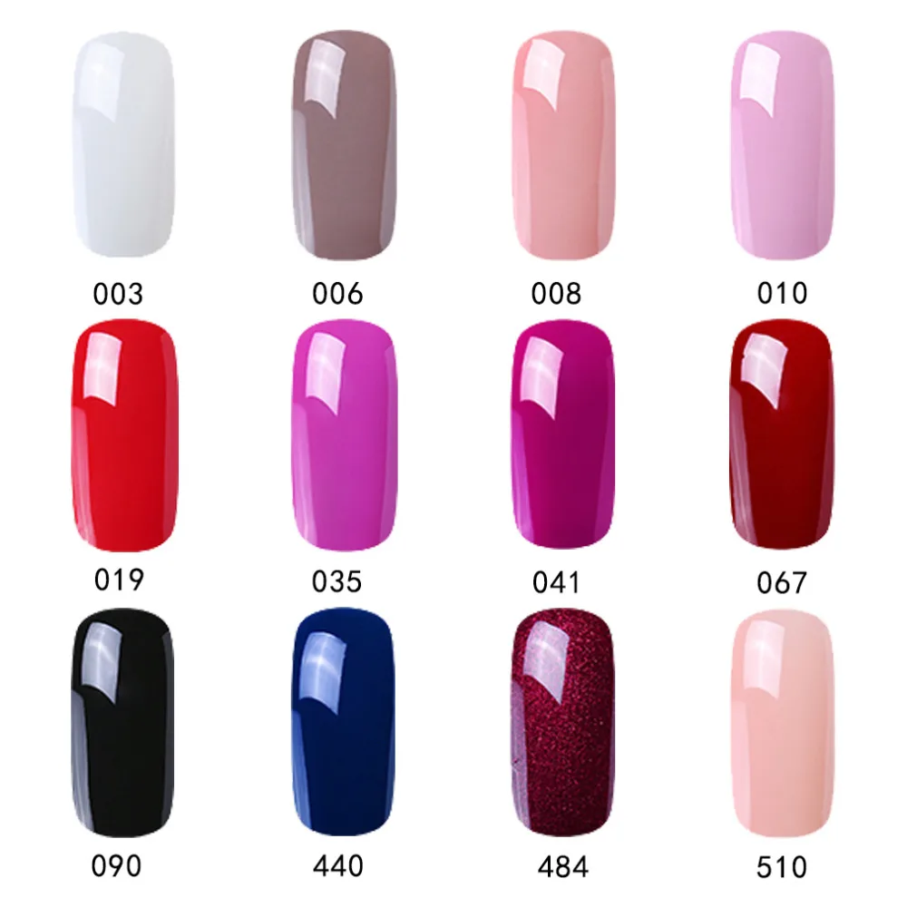 Набор гель лаков HNM 12 шт./лот для ногтей серии Pure Color профессиональный набор наборы