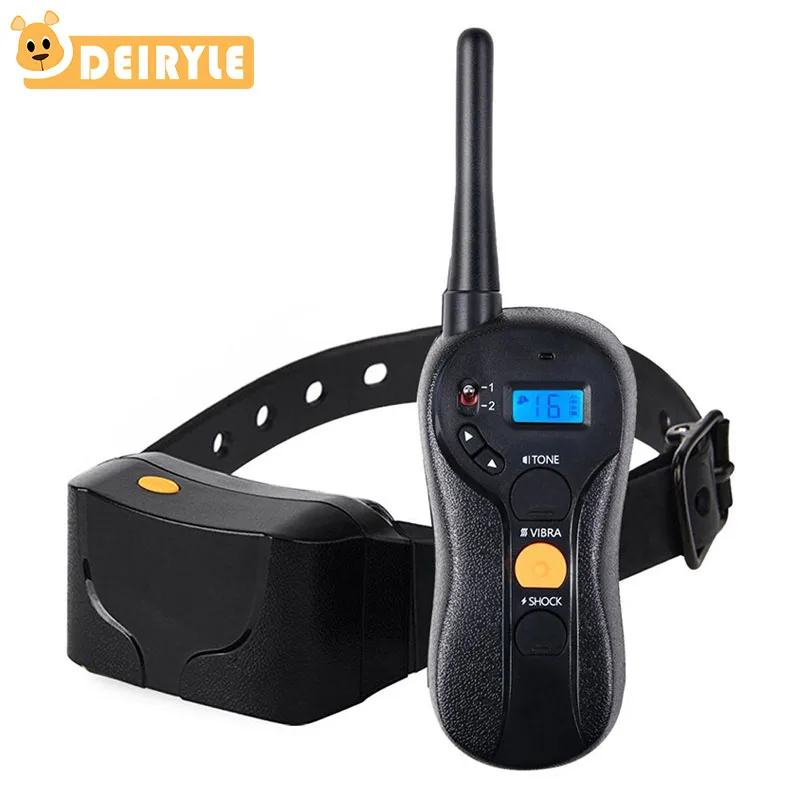 

DEIRYLE Dog Training Collar With Remote 600M Rechargeable Waterproof Electronic Training Shock Collar for 10Lbs - 100Lbs Dogs