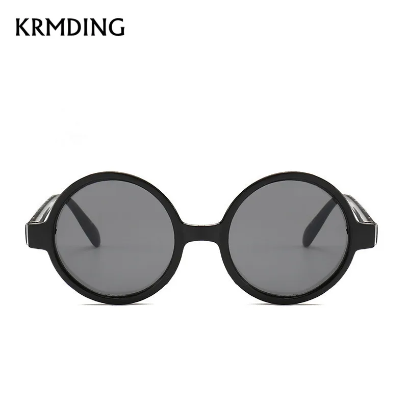 KRMDING новые модные ретро круглые солнцезащитные очки детские модные очки детские солнцезащитные очки для мальчиков и девочек UV400 детские очки