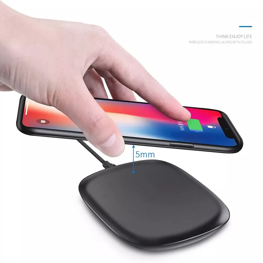 Беспроводное зарядное устройство EPULA Qi быстрая зарядка подставка для Samsung Galaxy S8