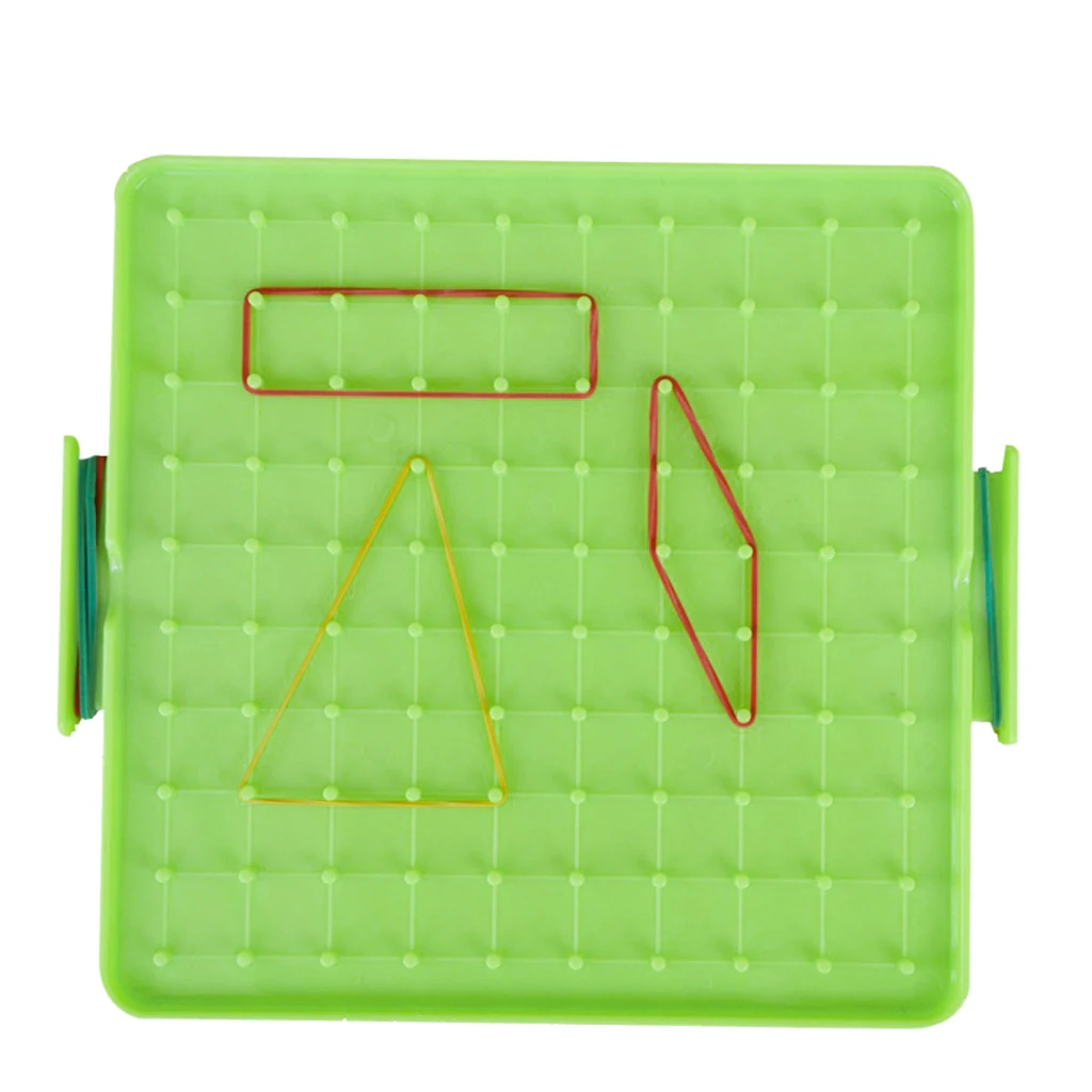 Plastic Nail Plate Boards Geoboard Puzzle Game Mathematics Nailboard For Kids Math Geometry Educational Toy Gifts