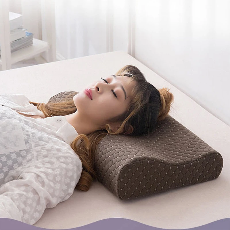 

Orthopedic Latex Magnetic 50*30CM White Color Neck Pillow Slow Rebound Memory Foam Pillow Cervical Health Care Pain Release