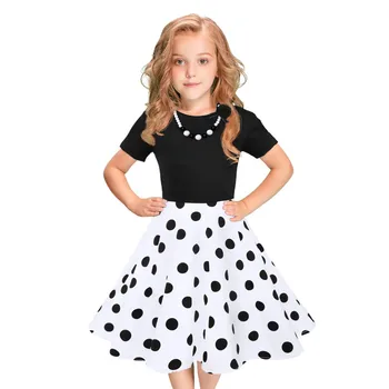 

SZYADEOU Infant Toddler Kids Dresses For Girls fashion Dot Swing Baby Dress Summer Princess Party clothes Outfits birthday L4