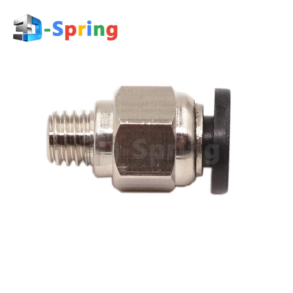 PC4-M6 التجهيزات الهوائية PC4 M6 3.2mm 3.7mm 4.3mm تتحمل PC4-M5 ل 1.75mm 3mm 4mm أنبوب PTFE سريعة المقرنة ل 3D طابعة Extuder