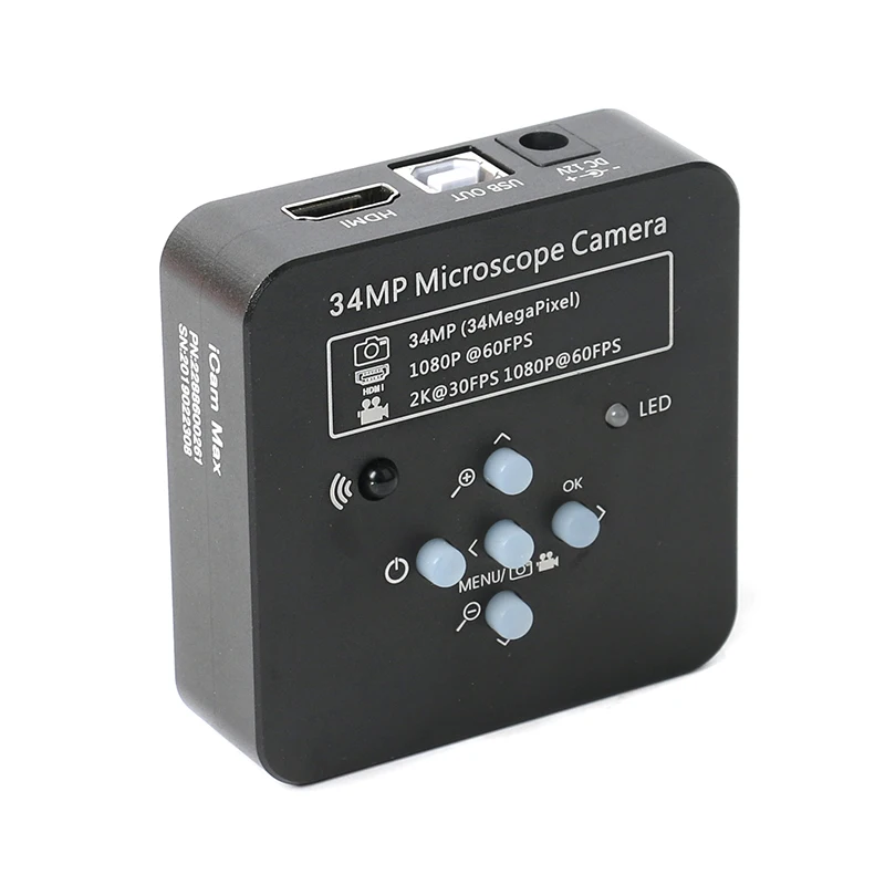 34MP Full HD 1080P 60FPS HDMI Электронный промышленный цифровой микроскоп камера мобильный телефон ремонт 3.5X-90X стереоскопический микроскоп