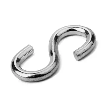 

4-pack Heavy Duty S Shaped Hooks Galvanized Utility Hooks, 1-3/4 Inches Long