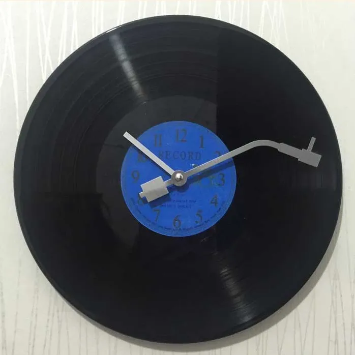 12inch vintage wall clock modern design CD Black Vinyl Record Clock Duvar Saati Horloge Murale slient kitchen watch Home Decor