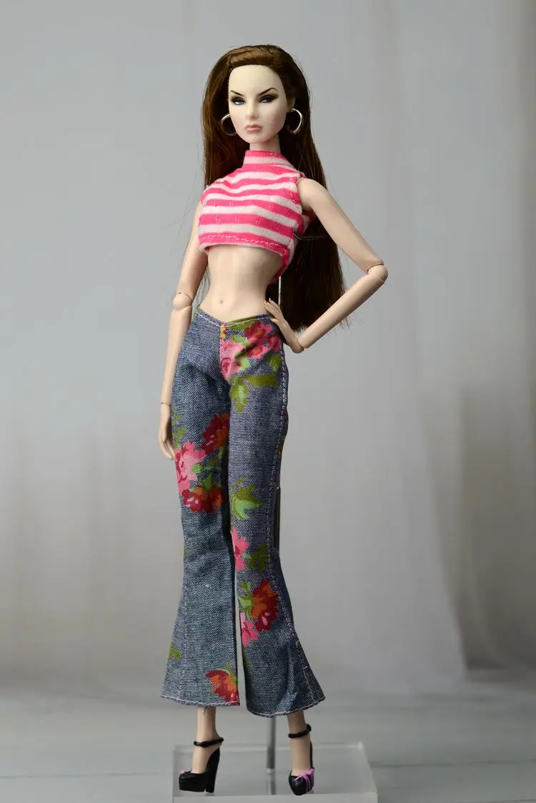 Пальто+ штаны, комплект зимней одежды, костюм, свитер, юбка, одежда, наряд, одежда, кукольные аксессуары для 1/6 BJD Xinyi Barbie FR ST Doll - Цвет: DF0894