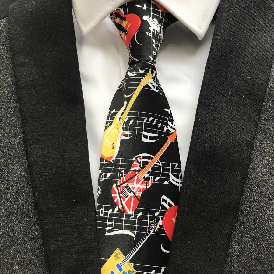 

9cm New Designer Men's Music Necktie Unique Musical Ties Wholesale