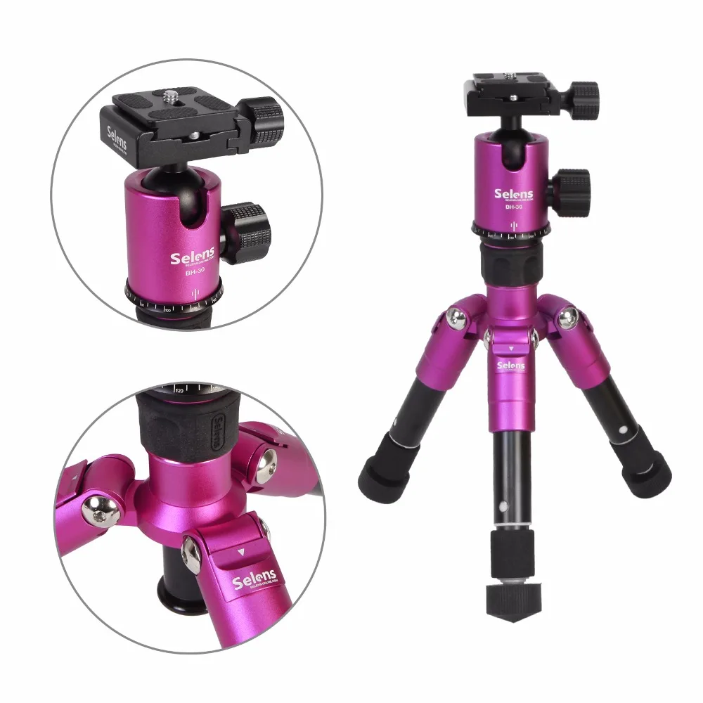 Mini 46.5cm 18.2 for Camera Travel Trip Shooting Rose Camera Monopod Al-Mg alloy Professional Tripod   (5)