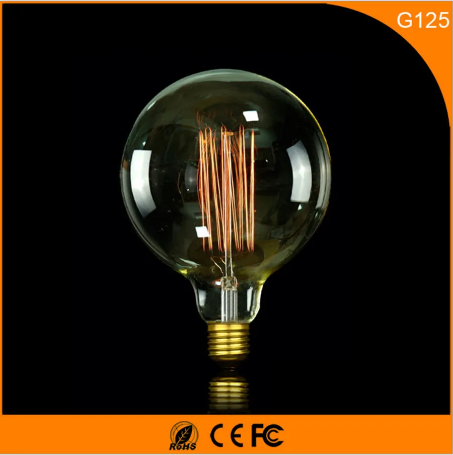 

50Pcs 40W Vintage Design Edison Filament B22 E27 LED Bulb,G125 Energy Saving Decoration Lamp Replace Incandescent Light AC220V