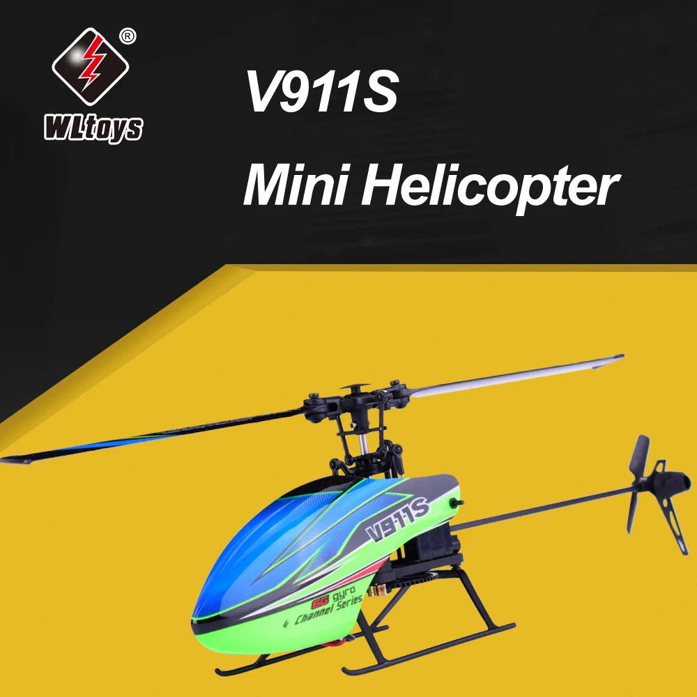 WLtoys V911S 2 4G 4CH 6 Aixs гироскоп с одним лезвием беспилотный мини вертолет