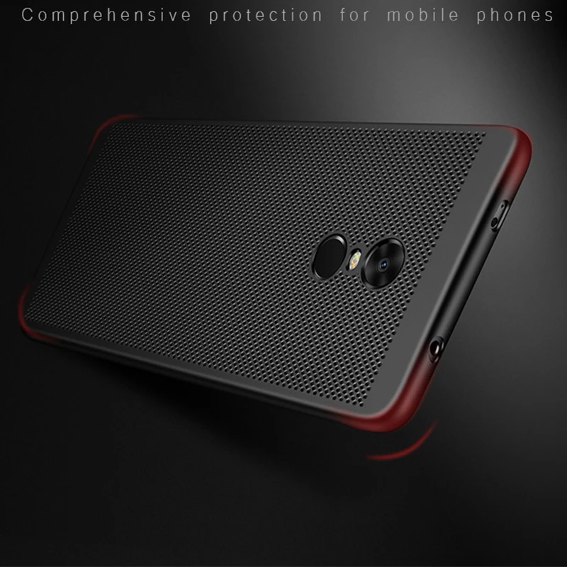 Heat Dissipation For Xiaomi Redmi 5 Plus 5A 4X Note 4 4X 5A 4A 3 3S Hard Back PC Full Cover Case For Xiaomi Mi A1 A2 Mi 6 5 5X