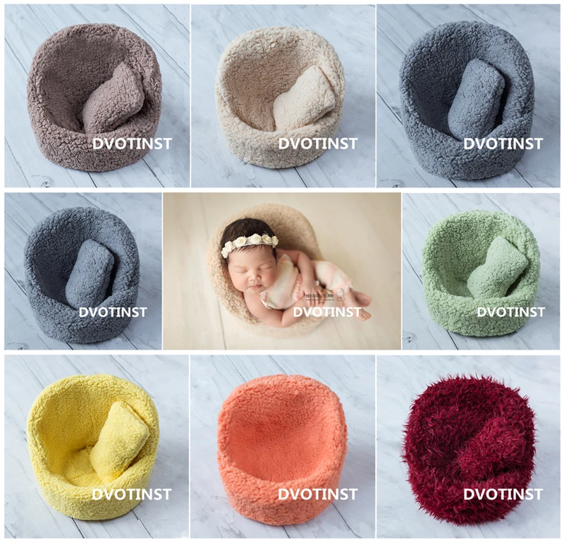 

Dvotinst Newborn Baby Photography Props Posing Mini Sofa Chair+Pillow Poser Aids Fotografia Accessories Studio Shooting Props