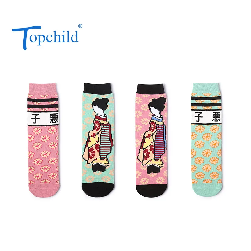 

Topchild man woman happy socks herry blossom dancer sock happy fashion winter thick Warm unisex Casual socks funny