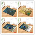 Nordic stil Pfau feder matte schlafzimmer teppich küche bad matte rechteckigen tür matte-in Matte aus Heim und Garten bei