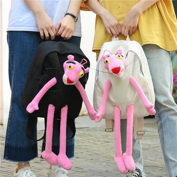 

Cute Pink Panther , Frog Desingn Women Canvas backpack teenage girls School Backpack Mochila Feminina