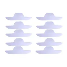 10 шт одноразовые прокладки для воротника и пота, унисекс, нетканые прокладки для шеи в форме лодки, впитывающие пот наклейки