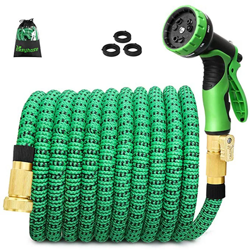 Hose Garden Scalable Gardening Magic Rubber Flexible Swellable Water Pipe Spray Gun Outdoor Watering System Car Wash 25FT-75FT Hose Garden Scalable Gardening Magic Rubber Flexible Swellable Water Pipe Spray Gun Outdoor Watering System Car Wash 25FT-75FT
