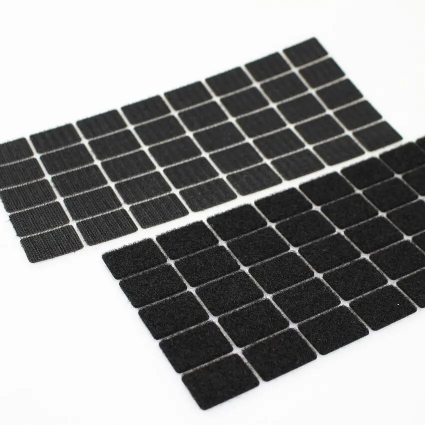 

50 Ps20*30mm nylon buckle Magic Sticker Double Sided Adhesive Hooks Loops Disks black Pads Dot Fastener Tape Sewing accessories